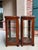 Pair Antique French Glass Vitrine Display Cabinets Burl Mahogany Mirror C1900 For Sale In Dallas - Image 6 of 18