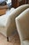 1930's French Upholstered Striped Lounge Chairs For Sale - Image 12 of 16
