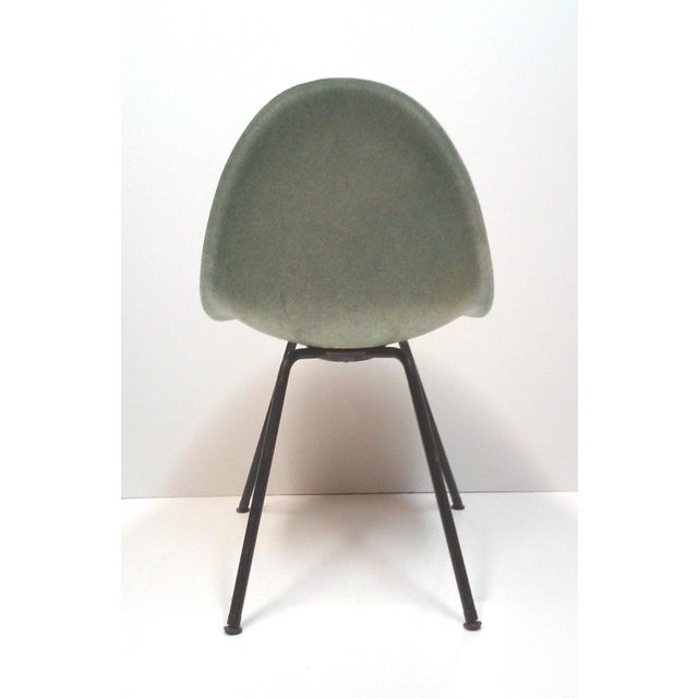 1950s Mid-Century Green Fiberglass Scoop Chair For Sale - Image 4 of 6