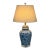 Blue + White Porcelain Table Lamp For Sale