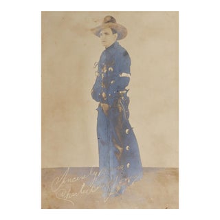 Early Sepia Photograph of Buck Jones Western Movie Star For Sale