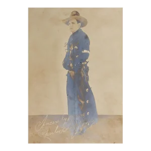 Early Sepia Photograph of Buck Jones Western Movie Star