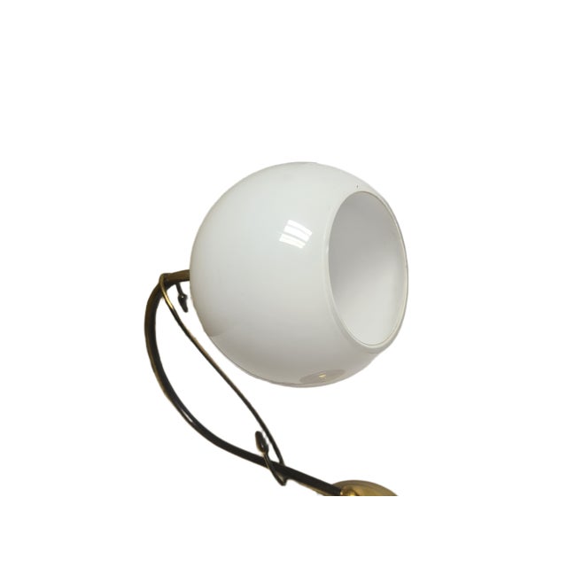 1950s Art Deco Metal Wall Lamp, Poland, 1950s For Sale - Image 5 of 9