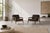 A stunning pair of lounge chairs by Edmond J. Spence for Urban-Aire Group, c. 1950s, meticulously restored by Stamford...