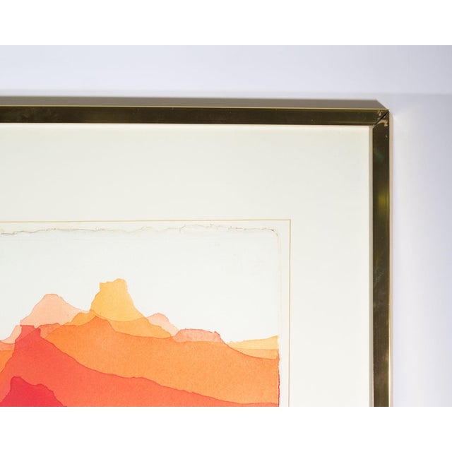 Paint “Mirage Ii” Abstract Watercolor Painting by Ann Leech For Sale - Image 7 of 10