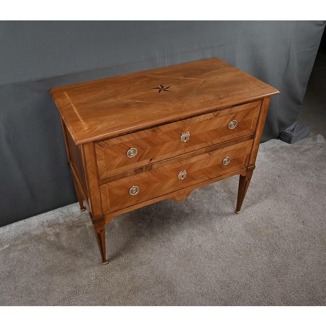Early 20th Century Louis XVI Style Marquetry Commode, 1900s For Sale - Image 5 of 18