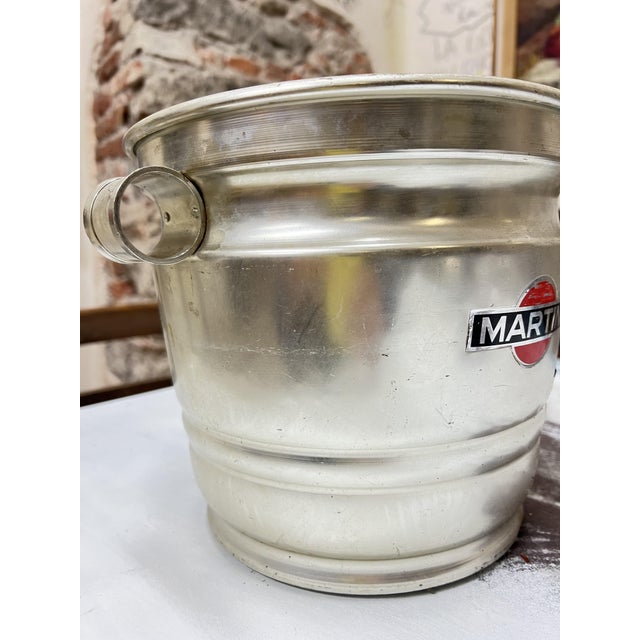 Vintage Italian Martini Ice Bucket, 1960s, in Good conditions. Designed 1960 to 1969 I have official proof of authenticity...