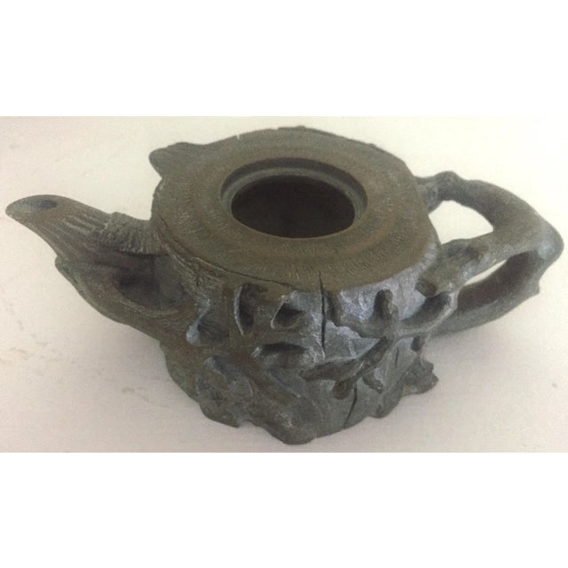 Traditional 19th Century Antique Yixing Teapot, Wood Form For Sale - Image 3 of 5
