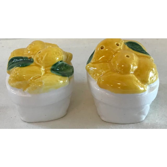 Love these cute set of salt and pepper shakers in the form of a basket of lemons!