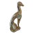 Sitting Greyhound Dog Sculpture by Jaru 1986 For Sale