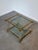 Vintage Brass and Acrylic Glass Side Table For Sale - Image 3 of 4