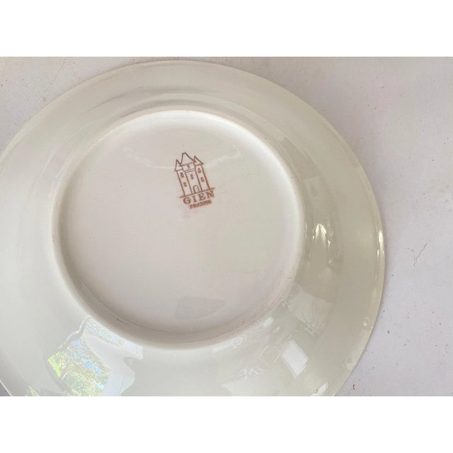 20th Century French Modernist Ceramic Plates with Geometrical Pattern Decor, Set of 4 For Sale - Image 6 of 11