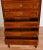 Brown 1880 Antique French Louis XVI Walnut Marble Top Ladies Lingerie Chest of Drawers For Sale - Image 8 of 13