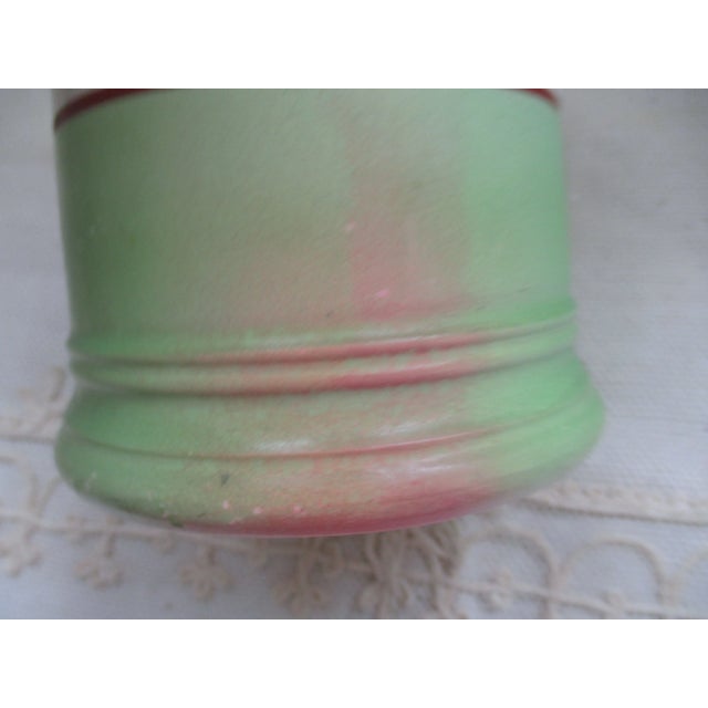 Antique La Francaise Porcelain Yellow & Green 4.5" Mug W/ Dutch Scene For Sale - Image 10 of 12