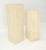 White 10" Square Italian Mid Century Modern Travertine Pedestals Stands - A Pair For Sale - Image 8 of 11