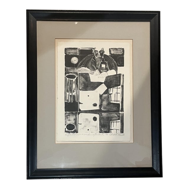 Ted Faiers Woodcut Print Dated 1966 For Sale