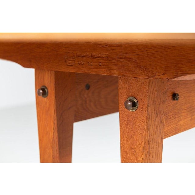 C18 Shaker Dining Table in Oak attributed to Børge Mogensen for FDB, Denmark, 1947 For Sale - Image 11 of 16
