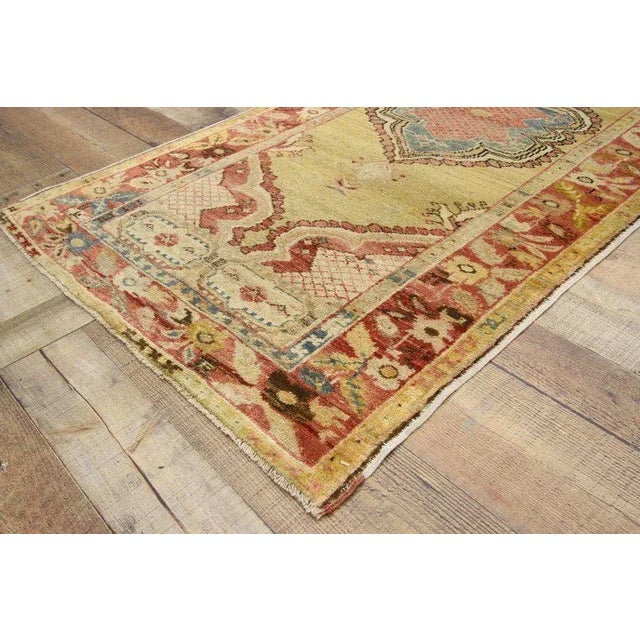 Vintage Mid-Century Turkish Oushak Accent Rug - 2′9″ × 5′10″ For Sale - Image 4 of 8
