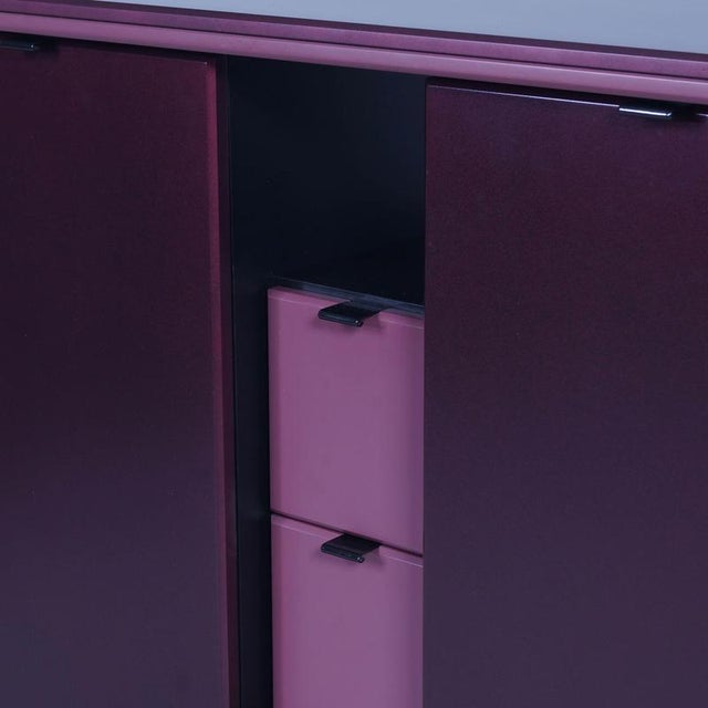 Purple Postmodern Harmony Sideboard by Arnold Merckx for Pastoe, 1980s For Sale - Image 8 of 12