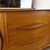Brown Vintage Mid-Century Modern Walnut Dresser With Sculpted Wood Pulls and Mirror For Sale - Image 8 of 12