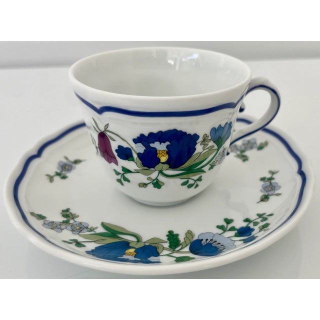 Richard Ginori Italian Porcelain Espresso Coffee Set "Lerici" by Richard Ginori 1735 for 10 People For Sale - Image 4 of 10