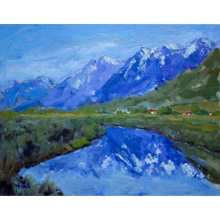 Winterscape, Nevada Landscape Oil Painting For Sale