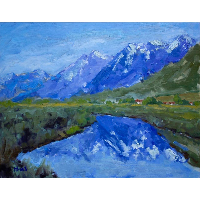 Winterscape, Nevada Landscape Oil Painting For Sale