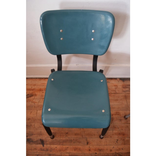 1970s Vintage Fiberglass Desk Chairs/ American Desk Manufacturing/ Industrial Seating - Set of 2 For Sale In Rochester - Image 6 of 12
