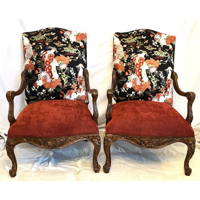 We found this solid pair of William & Mary style armchairs at a fine estate near Raleigh, North Carolina. We believe that...