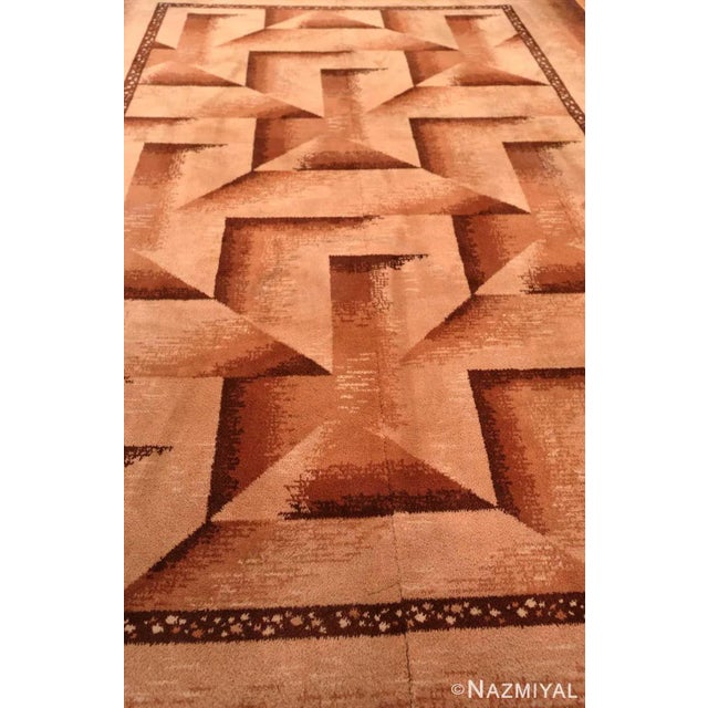 Art Deco Nazmiyal Collection 1920s Art Deco Design Wilton Rug For Sale - Image 3 of 7