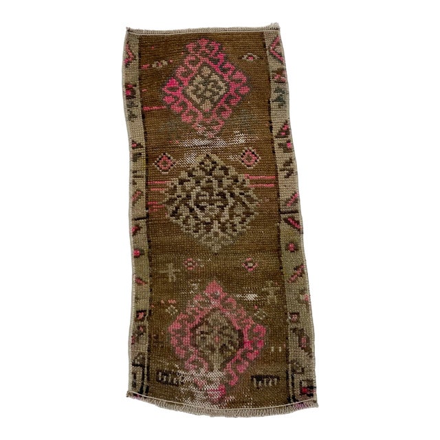 Oushak Vintage Small Rug For Sale