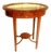 Early 20th Century Edwardian Hand Painted Adams Style Satinwood Oval Vitrine or Bijouterie Table For Sale