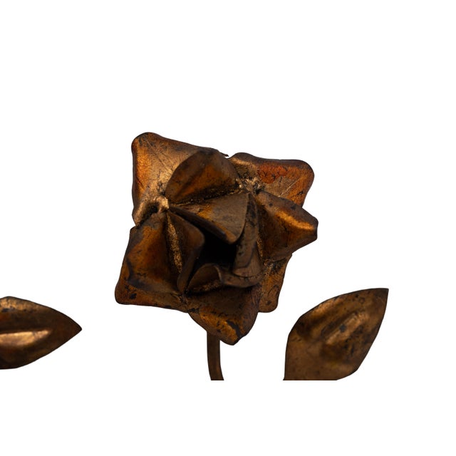 Gilded Metal Wall Coat Racks, France, 1950s, Set of 2 For Sale - Image 12 of 13