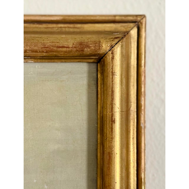 Antique Dutch Oil Painting in Gilt Frame For Sale - Image 9 of 12