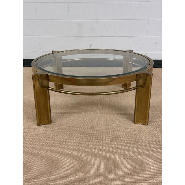 Extraordinary Solid Brass Mastercraft Coffee Table, 1970's For Sale - Image 9 of 11