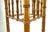 Early 20th Century Faux Bamboo Turned Wood Plant Stand / Pedestal With Gallery Top For Sale - Image 9 of 9