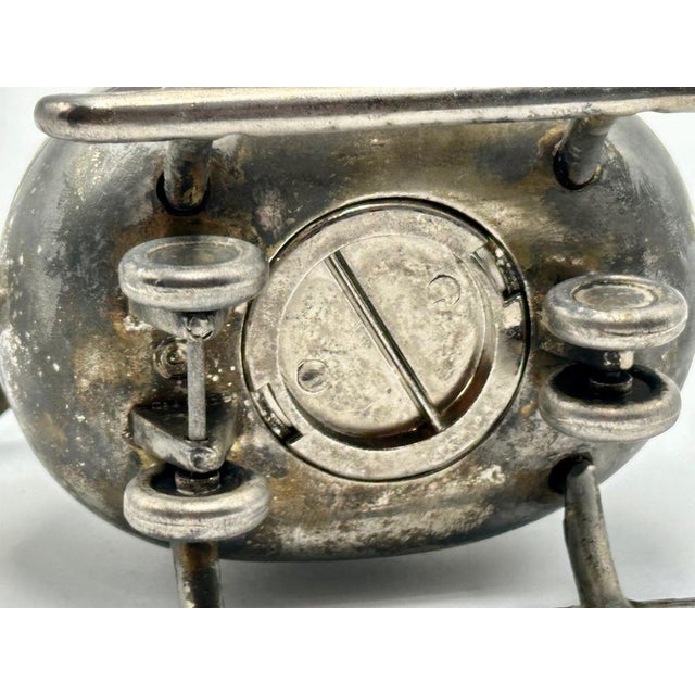 1960s Vintage Silver-Plated Helicopter Piggy Bank, 1960s For Sale - Image 5 of 9