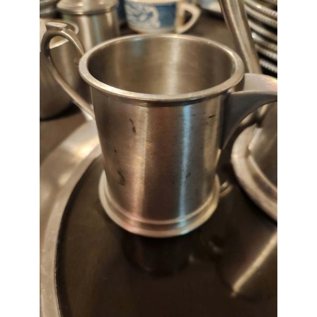 Metal Vintage British Colonial Leonard English Sheffield England Coffee Service Set - 4 pcs For Sale - Image 7 of 8