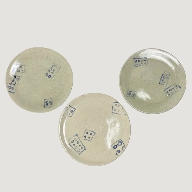 1986 “Big Structure” Porcelain Art Set by Carole Armstrong, Signed. The set includes 2 tea cups, 3 dinner plates, and six...