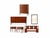 Broyhill Saga Mid-Century Walnut Mirror With Etched Star Details For Sale - Image 9 of 9