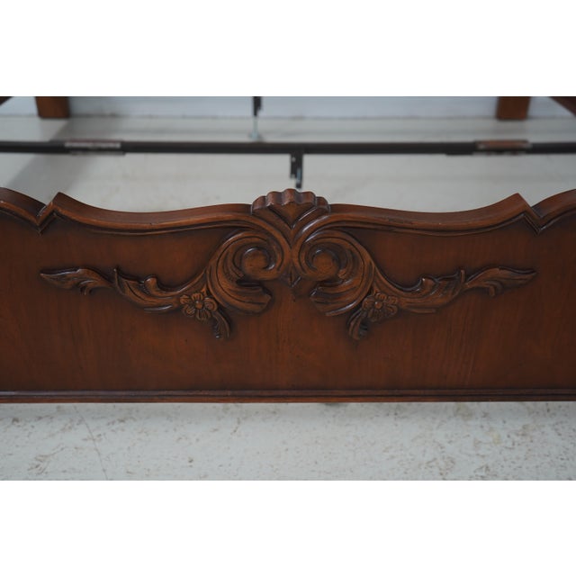 Century King Size French Style Cherry Bed For Sale - Image 12 of 18