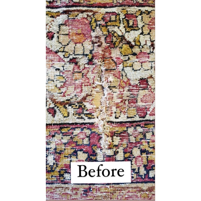 1900 - 1909 Antique Persian Kermanshah Moss, Sage & Olive Rug, 11 x 13 For Sale - Image 5 of 12