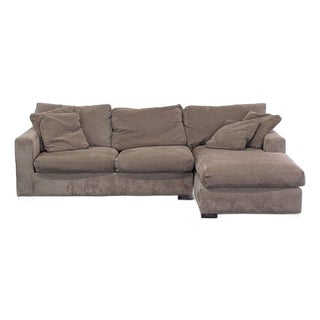 Crate & Barrel Axis Sectional Sofa With Chaise For Sale