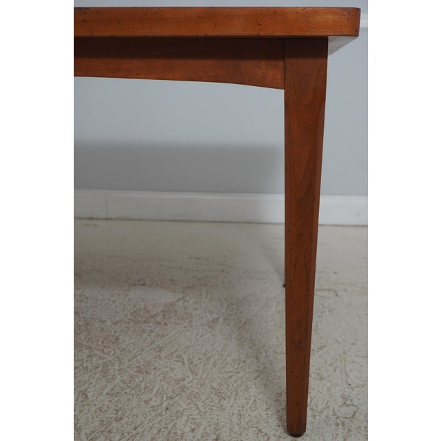 1970s Robert Bergelin Hand Crafted Cherry Farm Table For Sale - Image 5 of 12