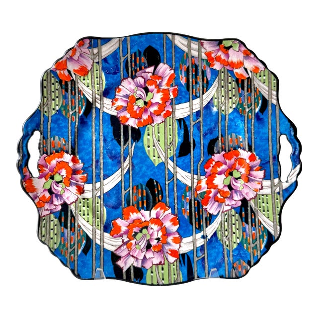 1930s Grimwades Carnation Chintz Plate For Sale