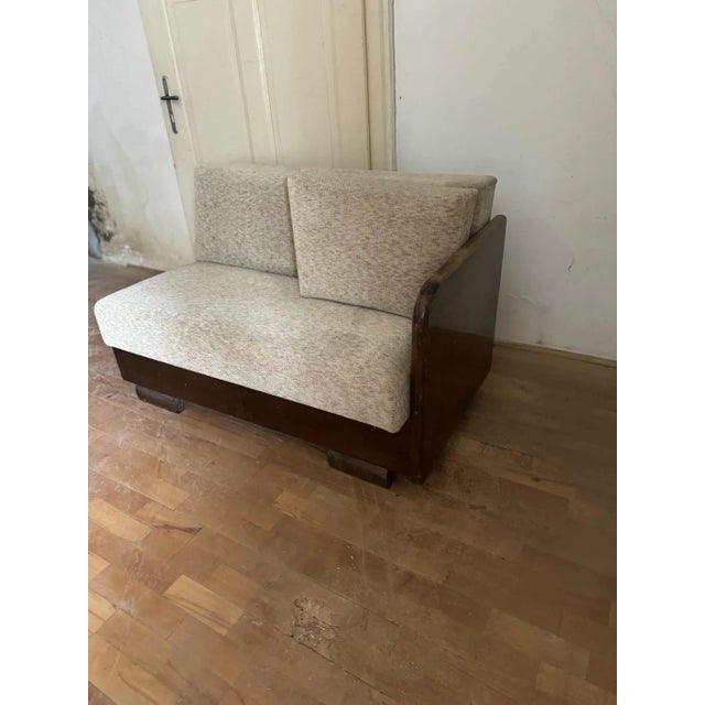 Art deco Bed, sofa, original good condition.