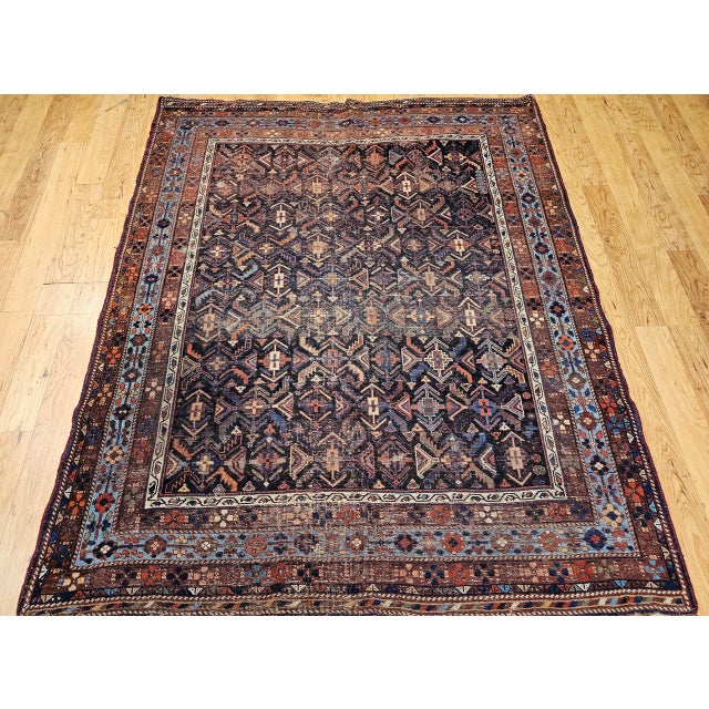 "Beautiful Late 19th Century Persian Afshar Tribal area rug. This early example of Afshar weaving is a true masterpiece of...