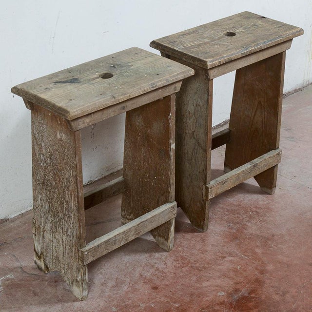Industrial Artisan Workshop Stools, Set of 2 For Sale - Image 17 of 18