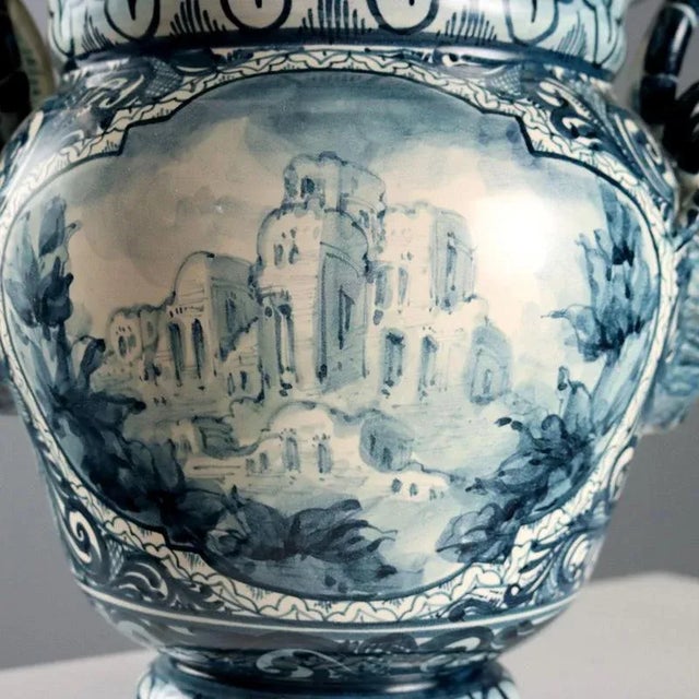 Majolica Jar from Spica Albisola For Sale - Image 11 of 13