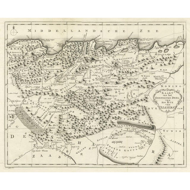 Map of the Eastern Region of the Kingdom of Algiers, 1773 For Sale - Image 3 of 5